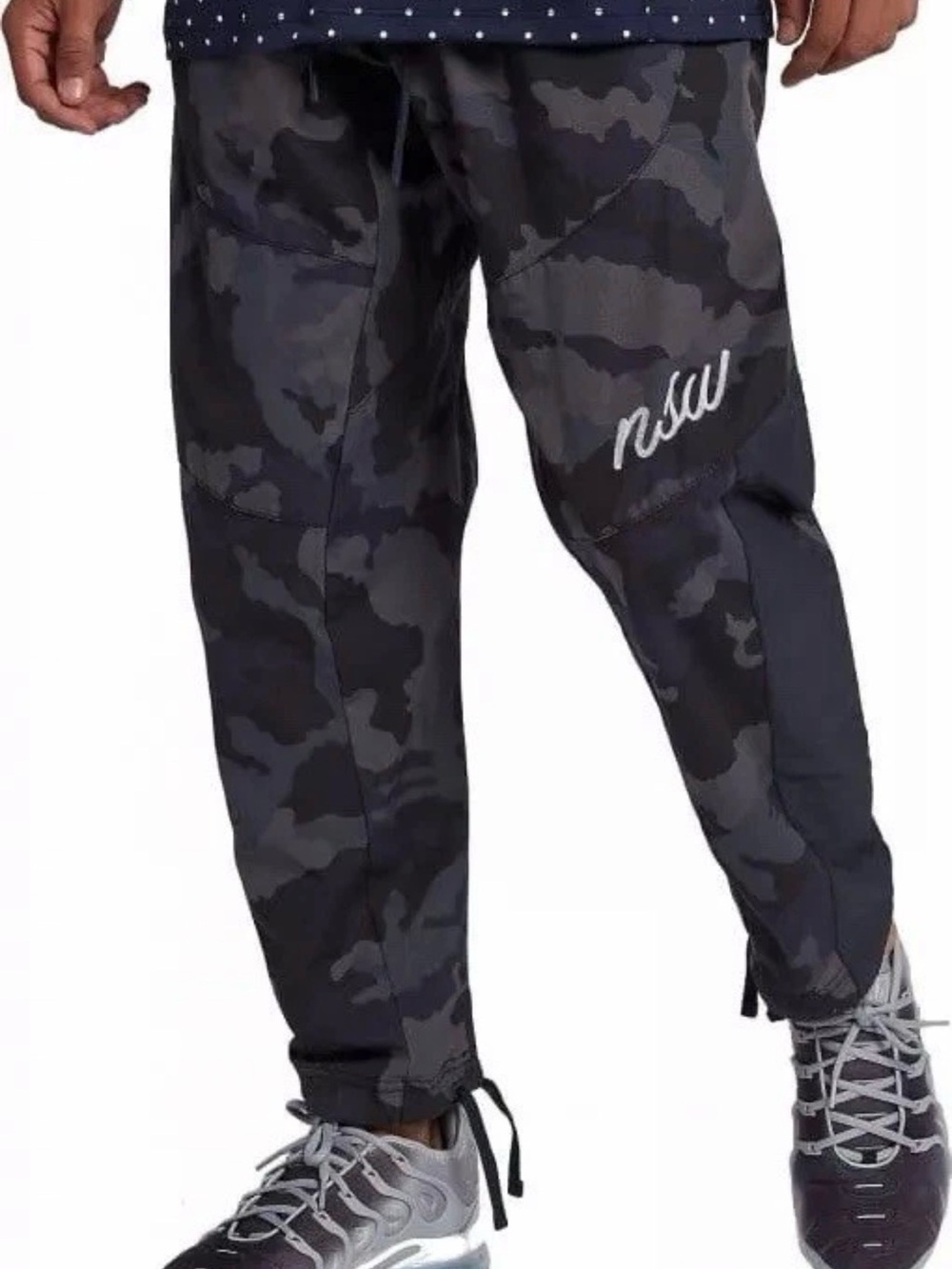 Nike NSW Blue Gray Camo Ripstop Utility Joggers Techwear Pants M